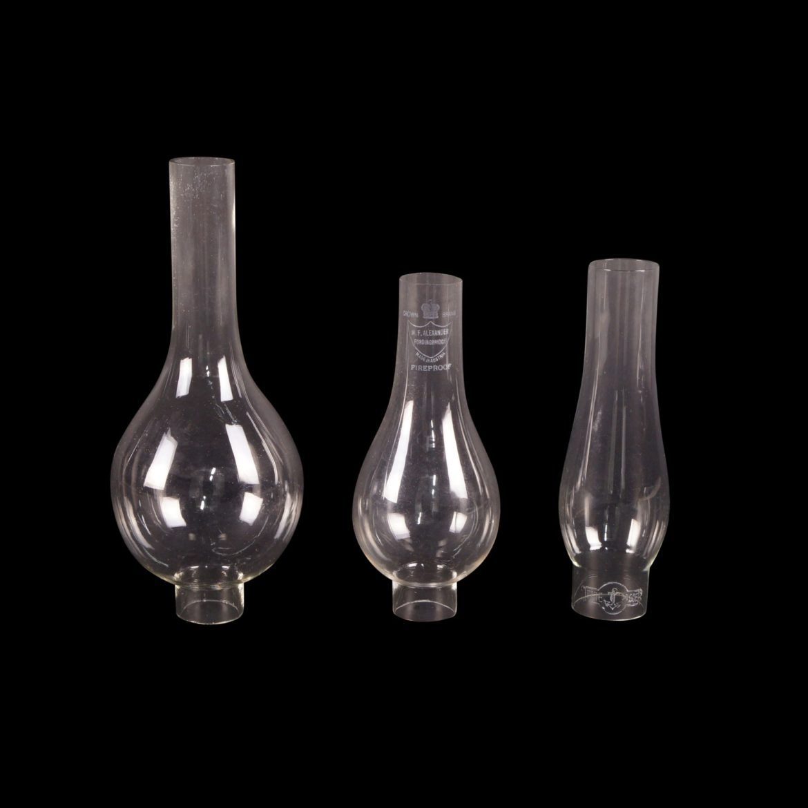 Kosmos oil lamp chimneys Old Flames Ltd