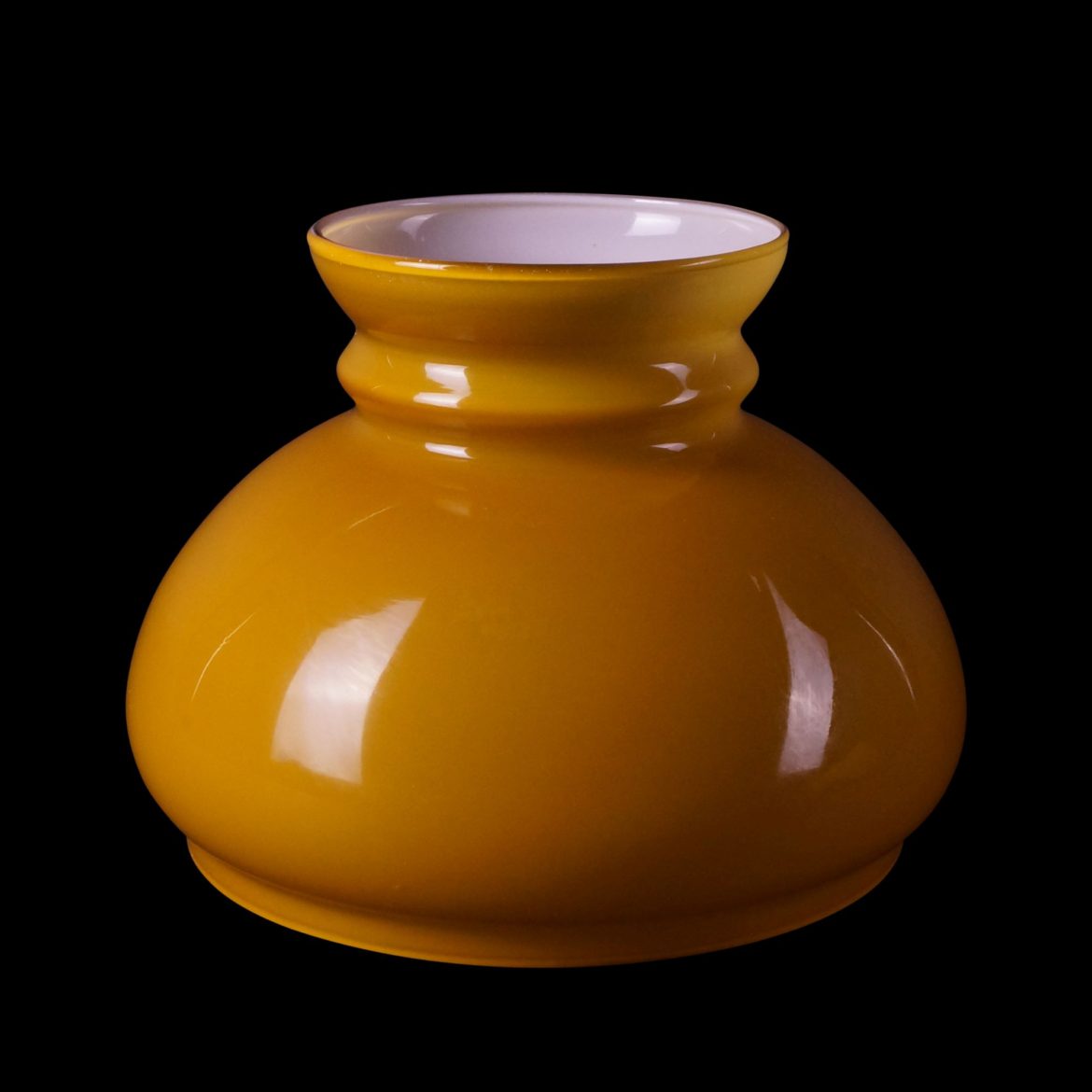 Vesta cognac oil lamp shade Old Flames Ltd