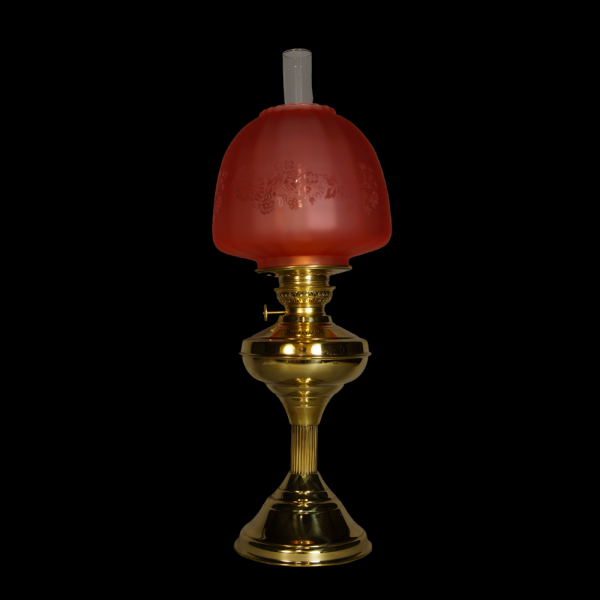 Coloured Frosted Etched Beehive Oil, Beehive Table Lamp